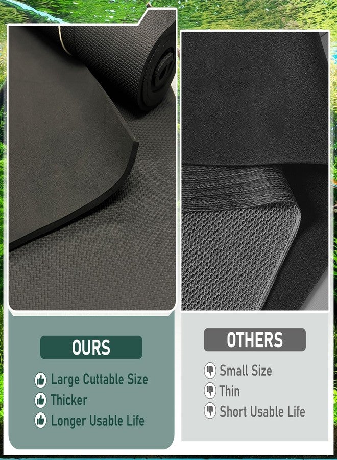 Wibeelee 48x24 Inch Aquarium Leveling Mat - Neoprene Non-Slip Shockproof Fish Tank Pad, 0.2" Thick Waterproof Tank Base Cushion for Uneven Surfaces, Cut-to-Size Floor & Desktop Protector - Image 4